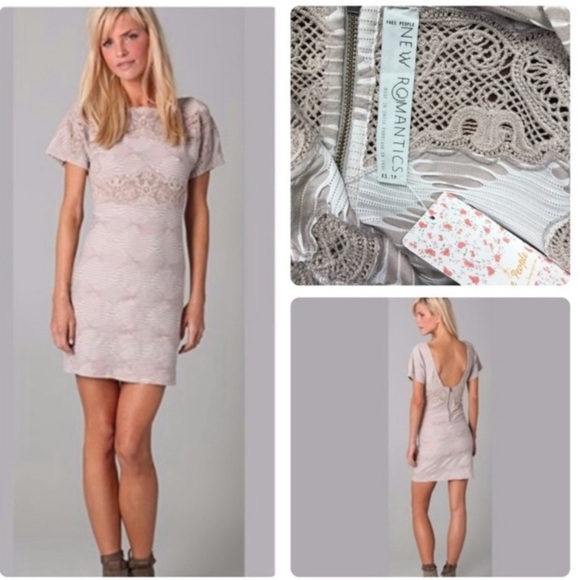 Free People Dresses & Skirts - •Free People• crochet inset bodycon dress